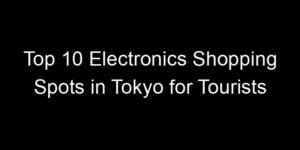 Read more about the article Top 10 Electronics Shopping Spots in Tokyo for Tourists