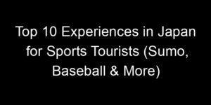 Read more about the article Top 10 Experiences in Japan for Sports Tourists (Sumo, Baseball & More)