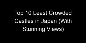 Read more about the article Top 10 Least Crowded Castles in Japan (With Stunning Views)