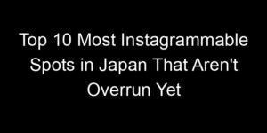 Read more about the article Top 10 Most Instagrammable Spots in Japan That Aren’t Overrun Yet