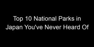 Read more about the article Top 10 National Parks in Japan You’ve Never Heard Of