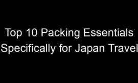 Top 10 Packing Essentials Specifically for Japan Travel