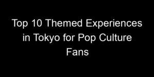 Read more about the article Top 10 Themed Experiences in Tokyo for Pop Culture Fans