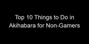 Read more about the article Top 10 Things to Do in Akihabara for Non-Gamers