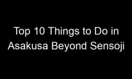 Top 10 Things to Do in Asakusa Beyond Sensoji