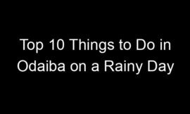 Top 10 Things to Do in Odaiba on a Rainy Day