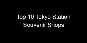 Read more about the article Top 10 Tokyo Station Souvenir Shops