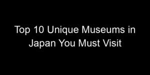 Read more about the article Top 10 Unique Museums in Japan You Must Visit