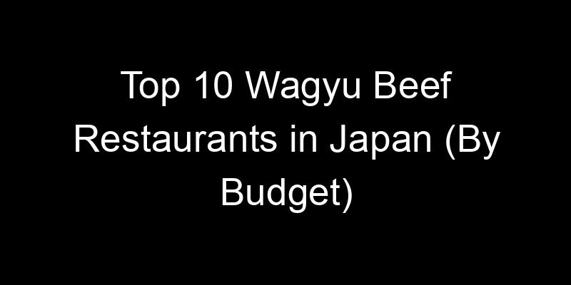 You are currently viewing Top 10 Wagyu Beef Restaurants in Japan (By Budget)