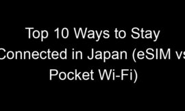 Top 10 Ways to Stay Connected in Japan (eSIM vs Pocket Wi-Fi)