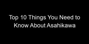 Read more about the article Top 10 Things You Need to Know About Asahikawa