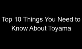 Top 10 Things You Need to Know About Toyama