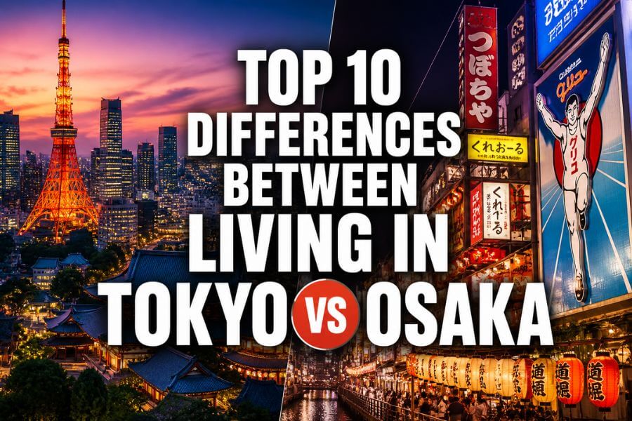 Read more about the article Top 10 Differences Between Living in Tokyo vs Osaka