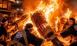 How to Experience a Japanese Fire Festival (Nozawa Onsen Dosojin Matsuri)